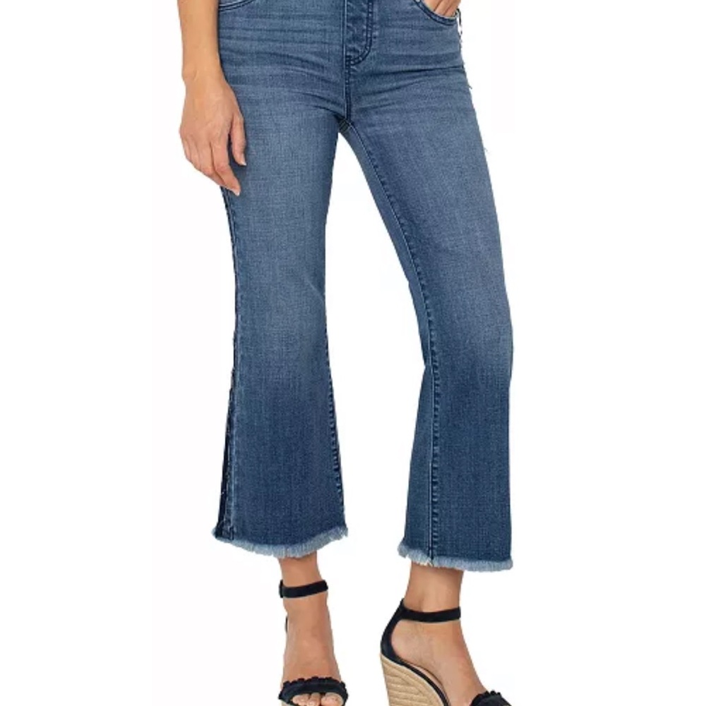 Liverpool Dark Blue Wide Leg Jeans